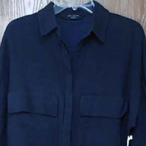 Knot Sisters Women's Jumpsuit - Cotton-Linen - Dark Navy Blue - Size S - NWT